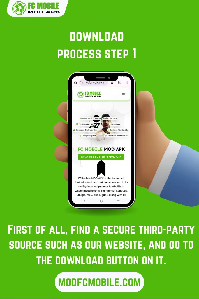 FC Mobile MOD APK Game Download Process Step 1