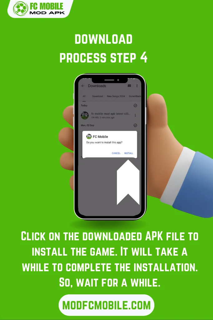 FC Mobile MOD APK Game Download Process Step 4